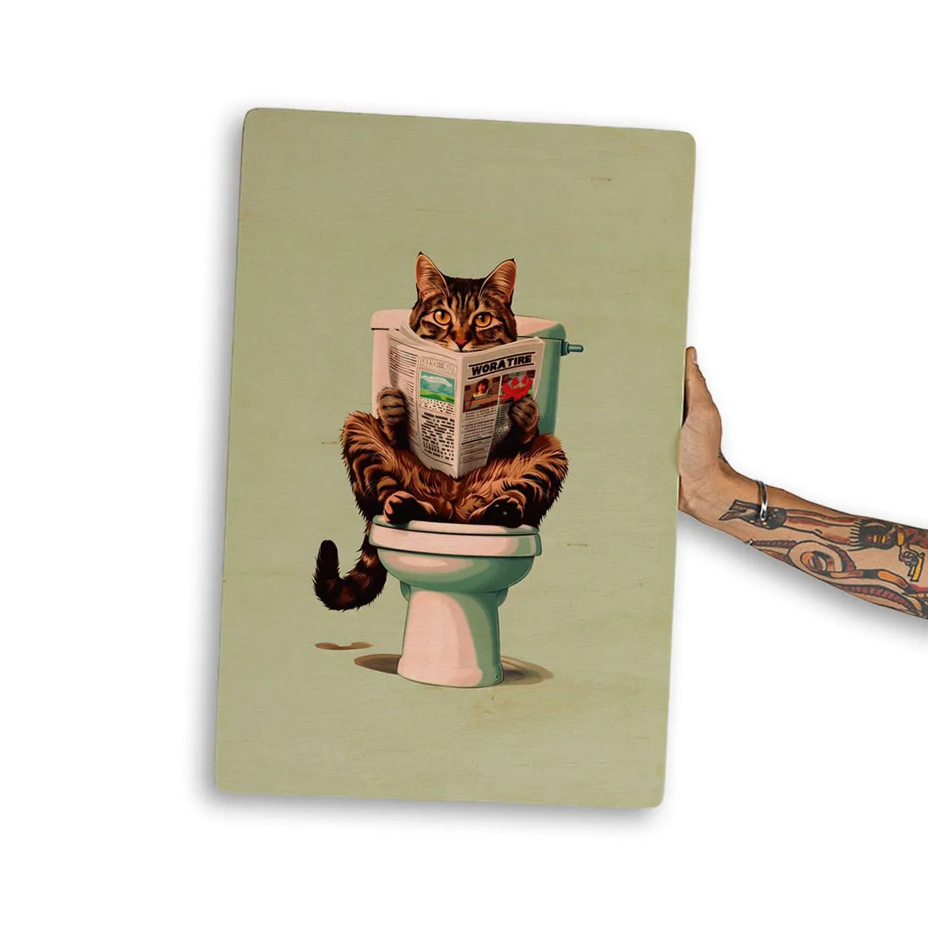 Quadro Decorativo  - Gato no vaso