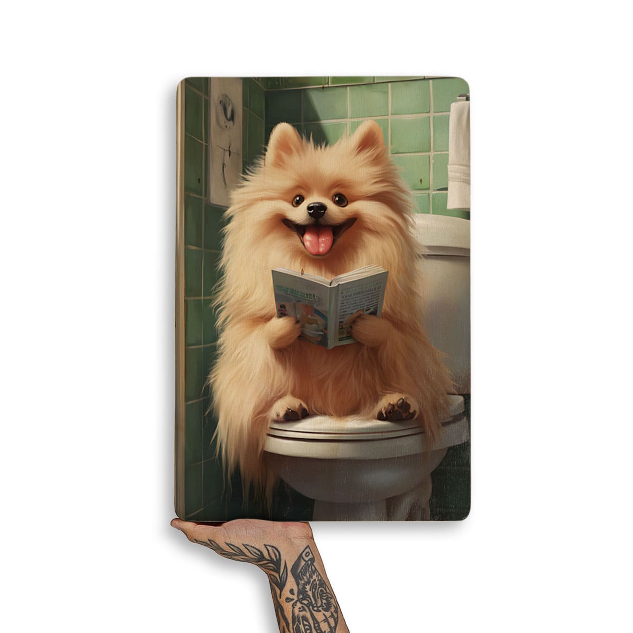 Quadro Decorativo  - Spitz no vaso