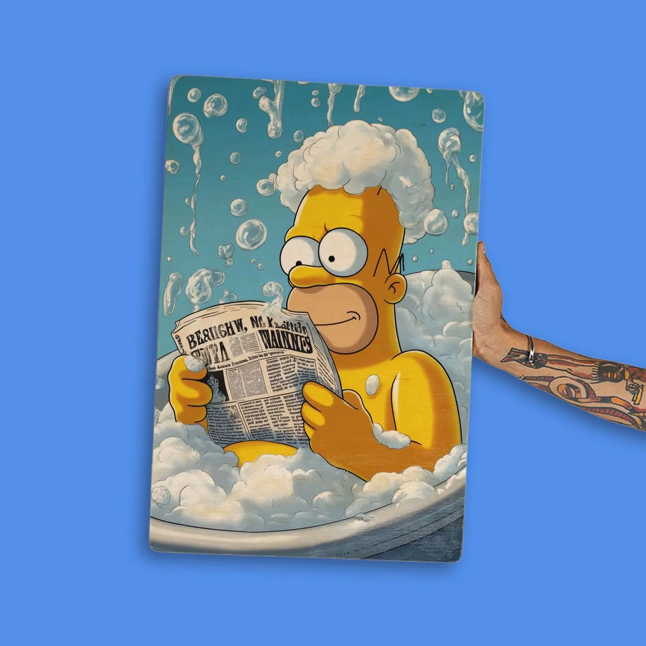 Quadro Decorativo  - Homer Simpsons no Banheiro