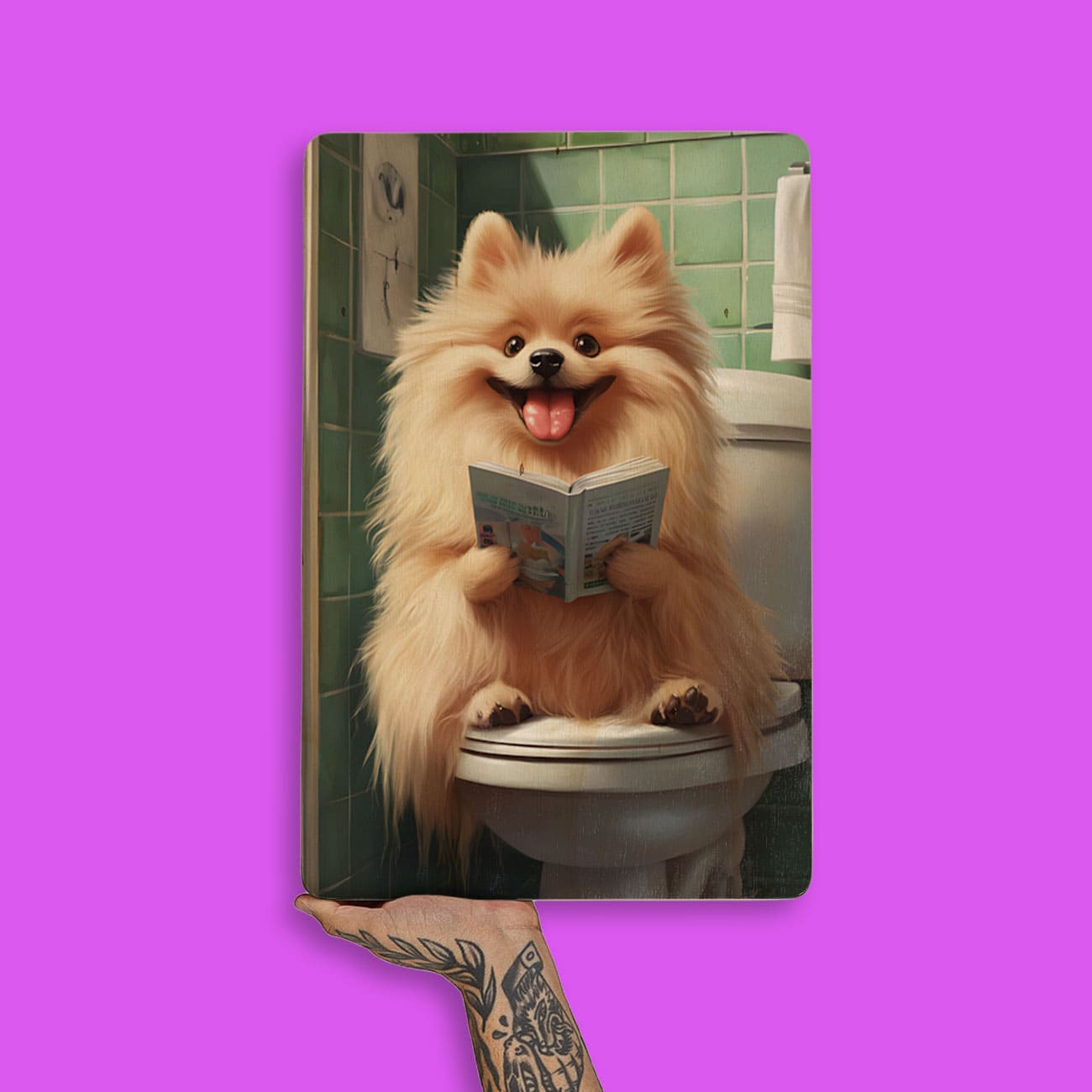 Quadro Decorativo  - Spitz no vaso