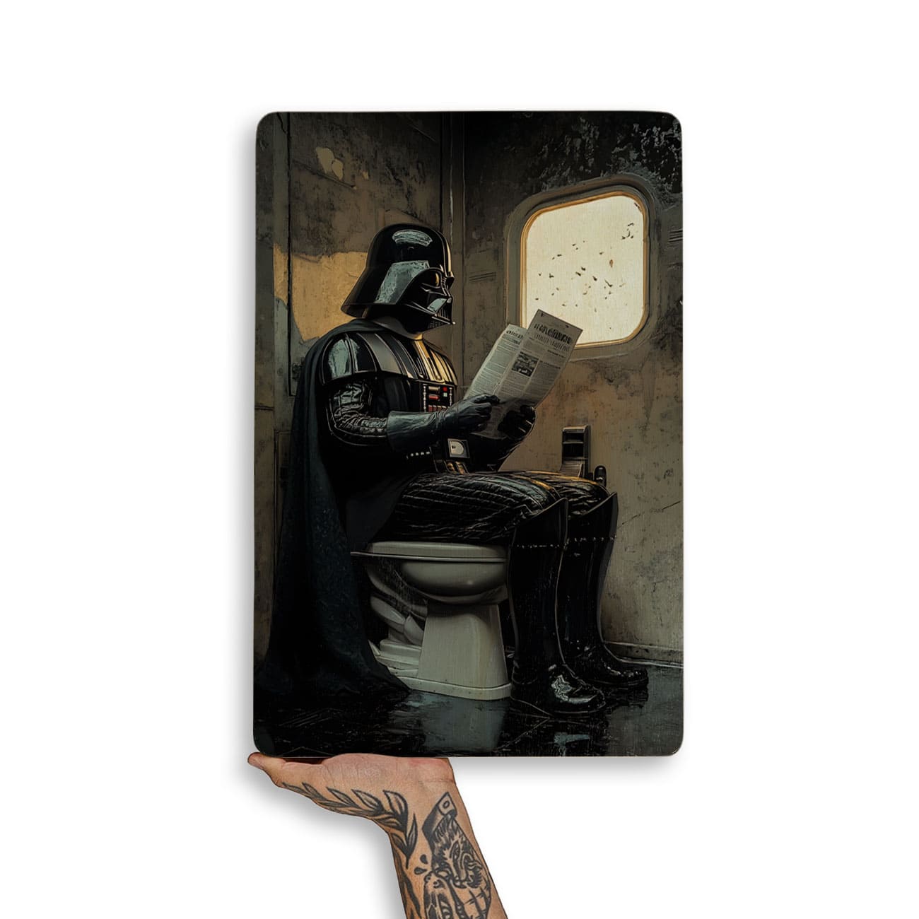 Quadro Decorativo  - Darth Vader no Banheiro