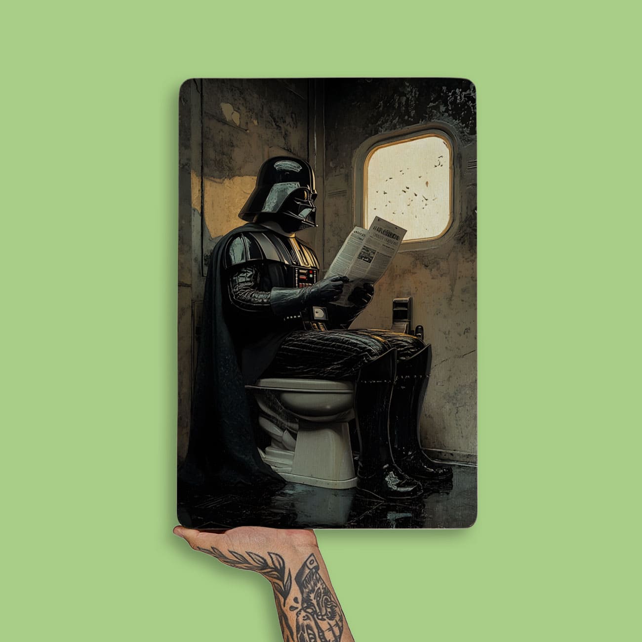 Quadro Decorativo  - Darth Vader no Banheiro