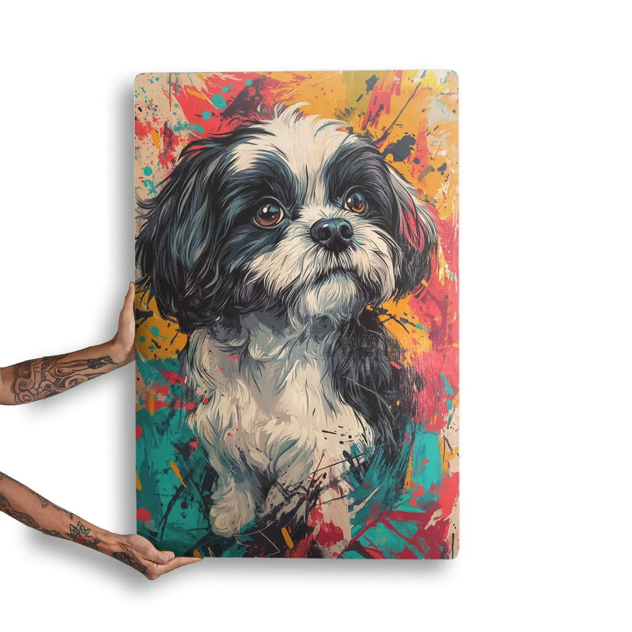 Quadro Decorativo  -   Shih Tzu Color