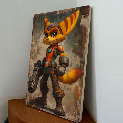 Quadro Decorativo - Ratchet- Ratchet & Clank 50 x 33 cm - Muralist Decor