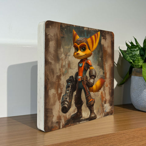 Quadro Decorativo - Ratchet- Ratchet & Clank 20 x 20 cm - Muralist Decor