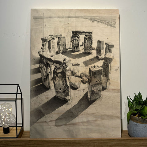 Quadro Decorativo - Stonehenge 50 x 33 cm - Muralist Decor