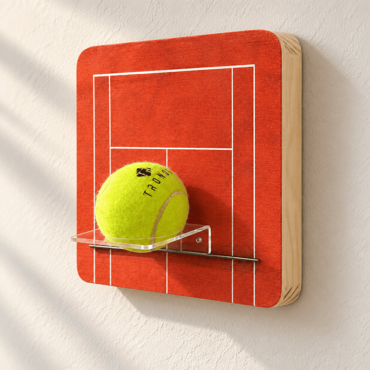 Quadro Porta Bolinha de Tênis - 20x20cm