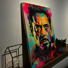Quadro Decorativo - Colorfull Tony Stark 50 x 33 cm - Muralist Decor