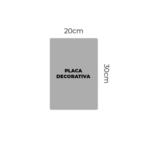 Placa Decorativa Kit Modo Foco