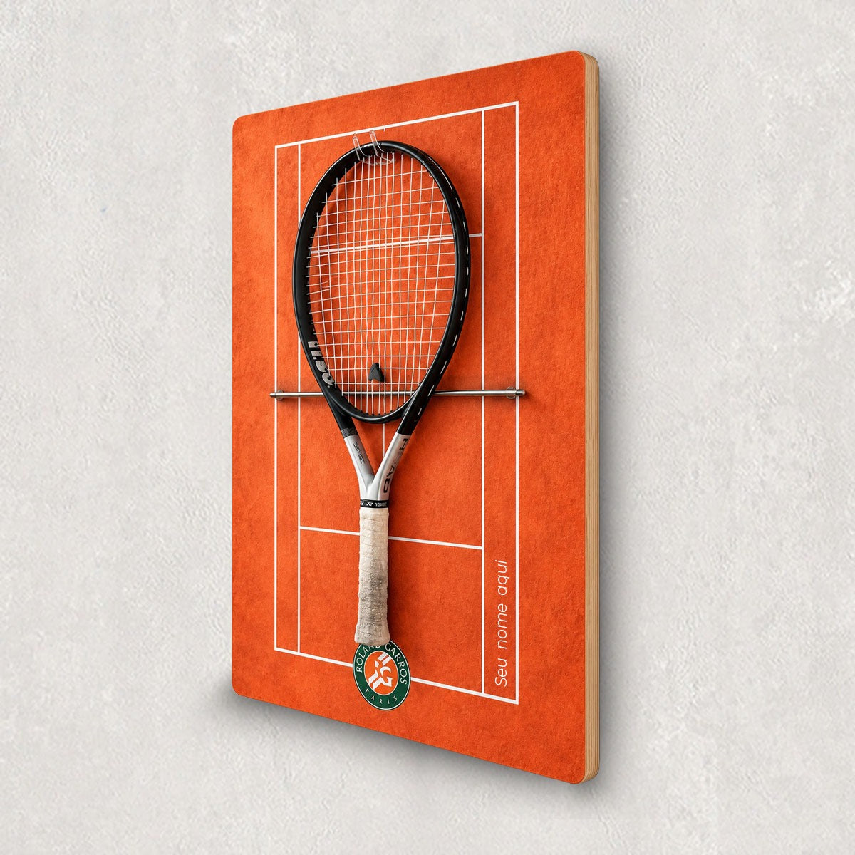 Quadro Porta Raquete de Tênis - 60x90cm