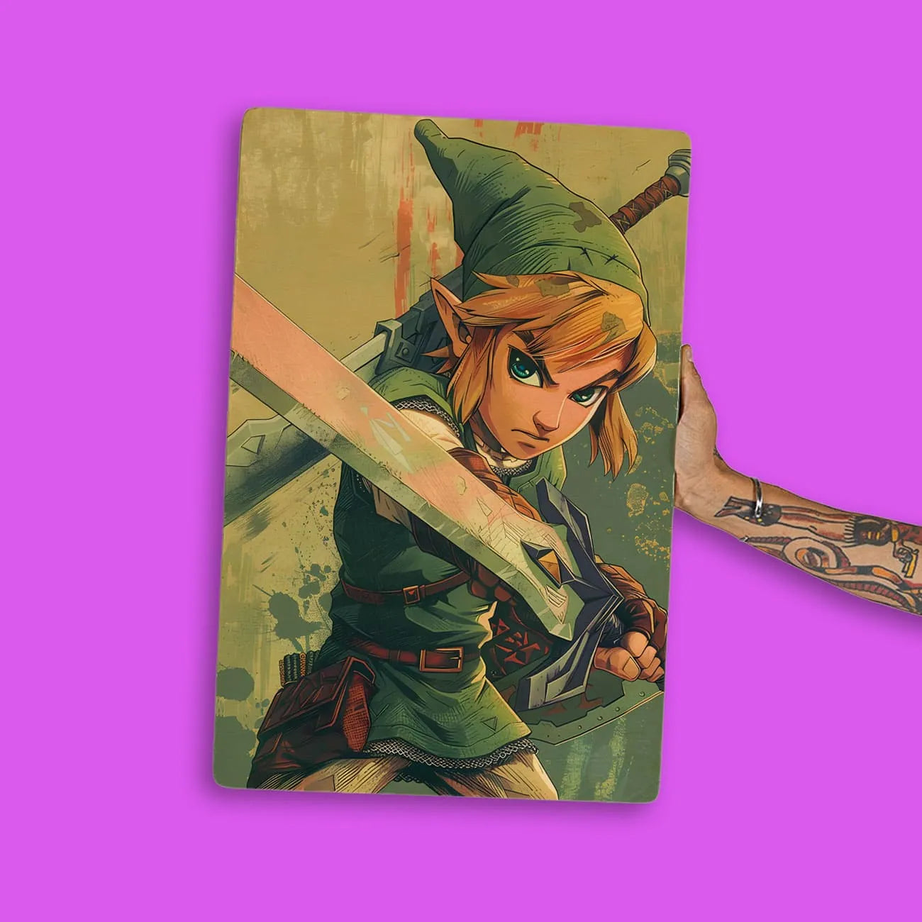 Quadro Decorativo -  Link - Zelda