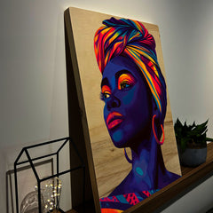 Quadro Decorativo - African Woman 50 x 33 cm - Muralist Decor