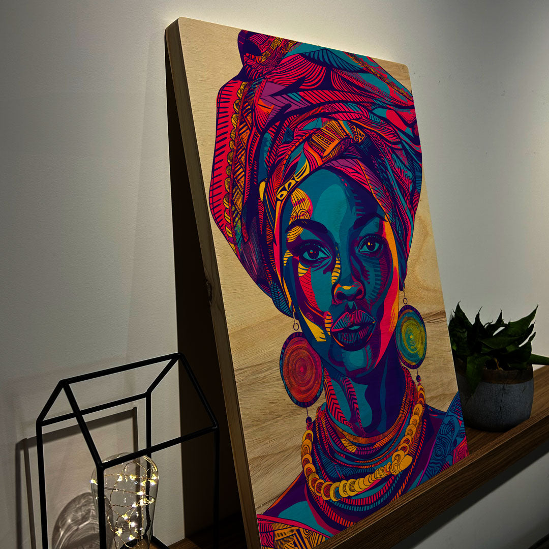 Quadro Decorativo - Africana Colorida