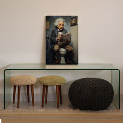 Quadro Decorativo  - Albert Einstein no Banheiro