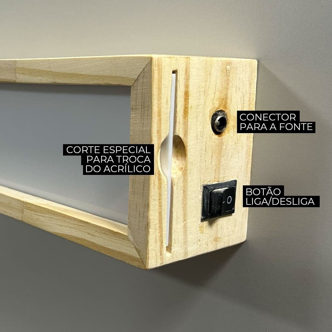 Luminoso Box Light - Signo de Aquário