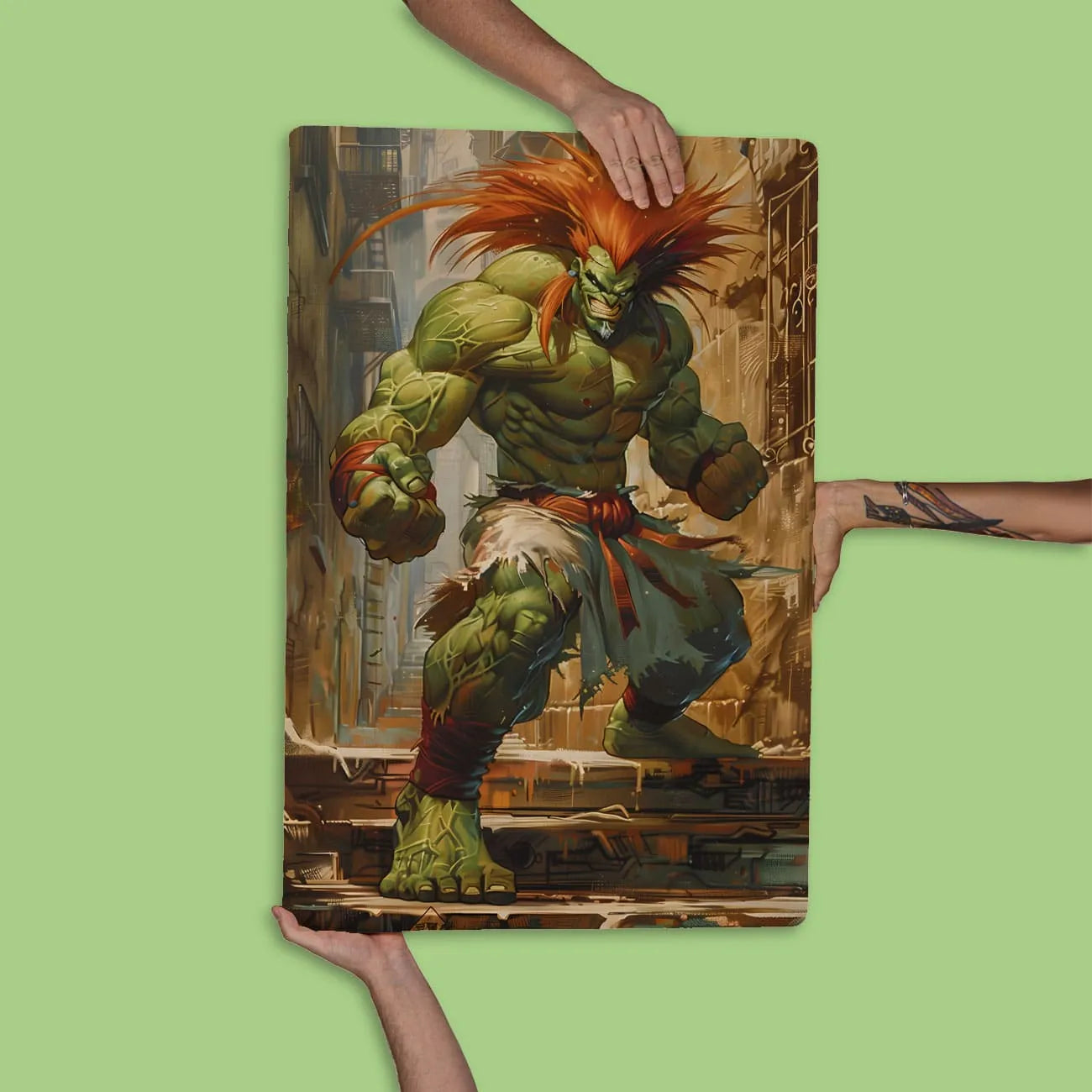 Quadro Decorativo -  Blanka Street Fighter