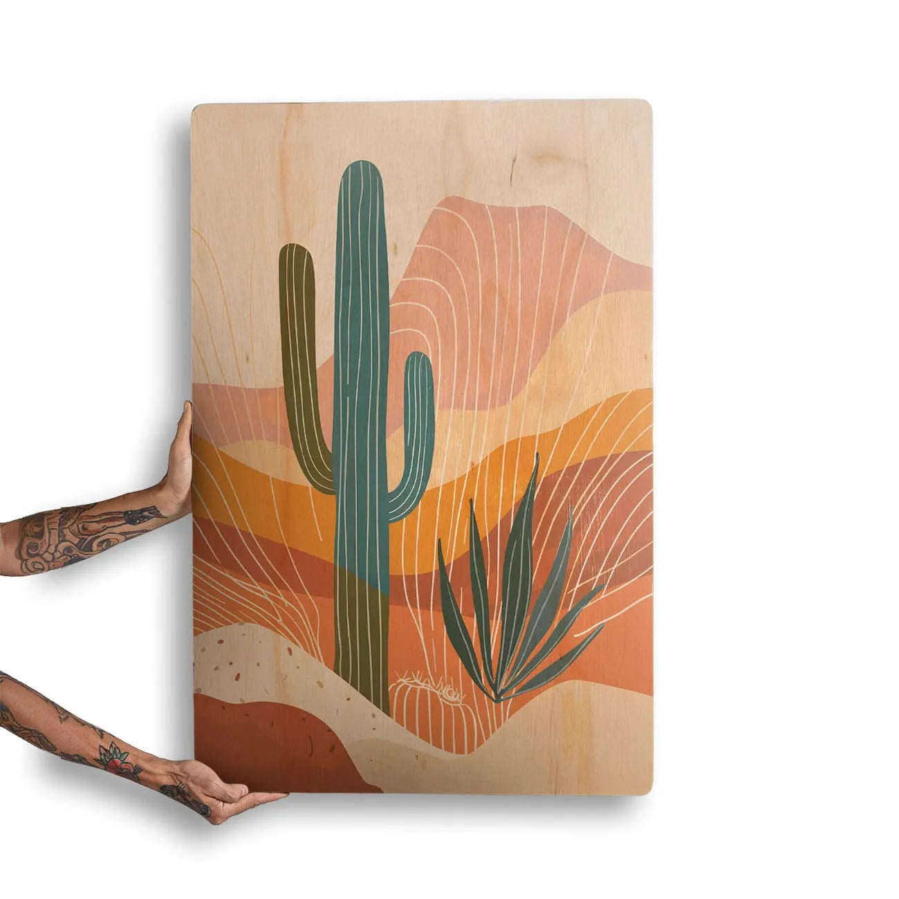 Quadro Decorativo -  Boho Cactus