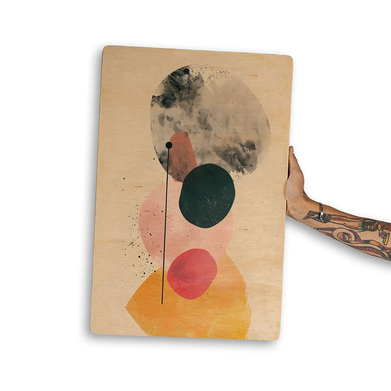 Quadro Decorativo -  Boho Fine Lines Cinza