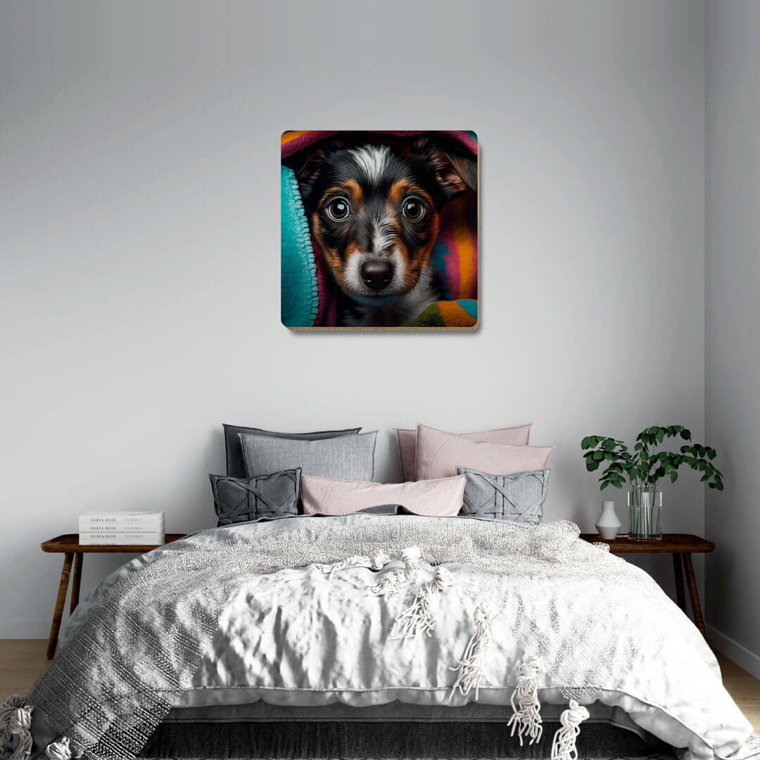 Quadro Decorativo - Cachorro Colorful