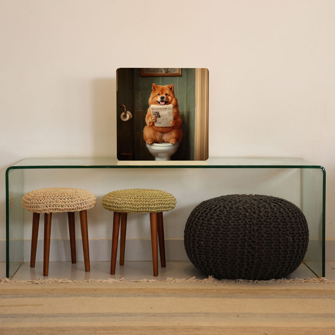 Quadro Decorativo  - Chow Chow Banheiro