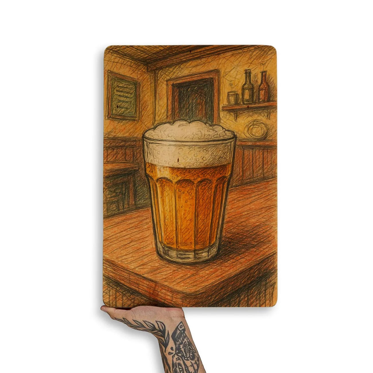Quadro Decorativo Bares/Pub - Copo de cerveja