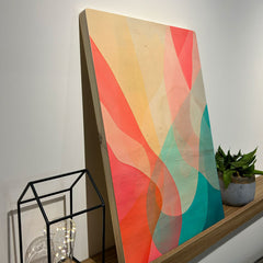 Quadro Decorativo - Minimalista Cores Vivas 50 x 33 cm - Muralist Decor