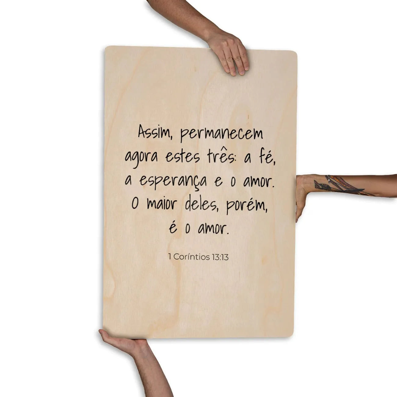 Quadro Decorativo  -  1 Corintios 13:13