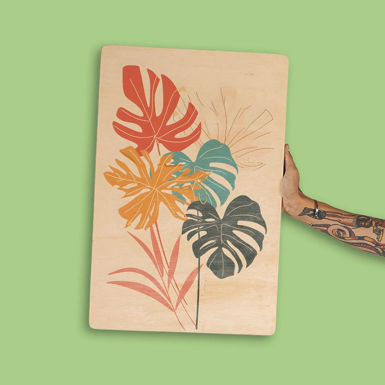 Quadro Decorativo - Minimalista Costela de Adão Colors