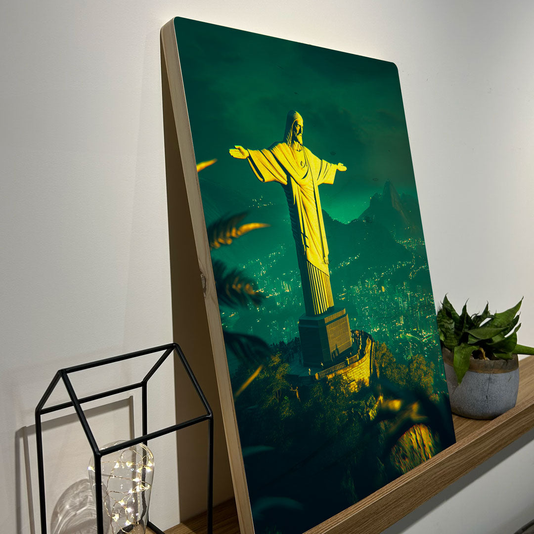 Quadro Decorativo -  Cristo Redentor Vista - Rio de Janeiro