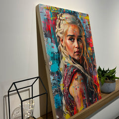 Quadro Decorativo - Colorfull Daenerys Targaryen 50 x 33 cm - Muralist Decor