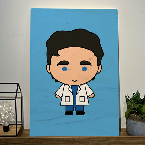 Quadro Decorativo - Derek Shepherd - Greys Anatomy 50 x 33 cm - Muralist Decor