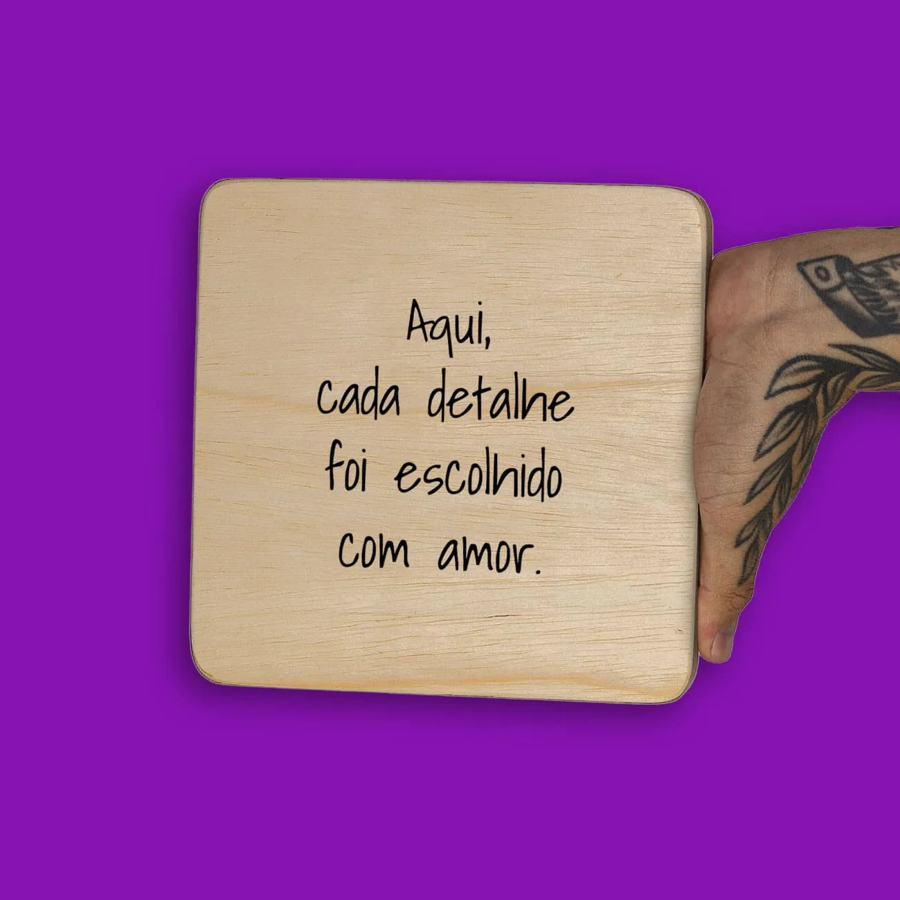 Quadro Decorativo  -  Aqui cada detalhe foi escolhido com amor