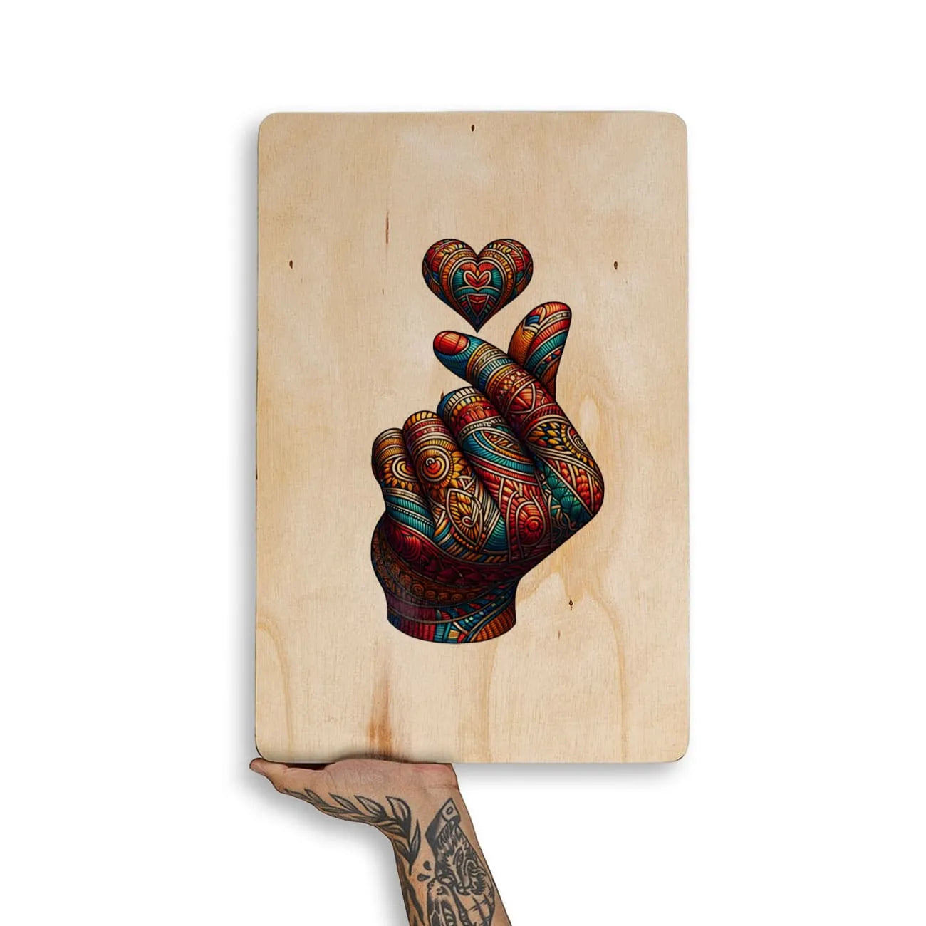 Quadro Decorativo - Mão Coração Dorama