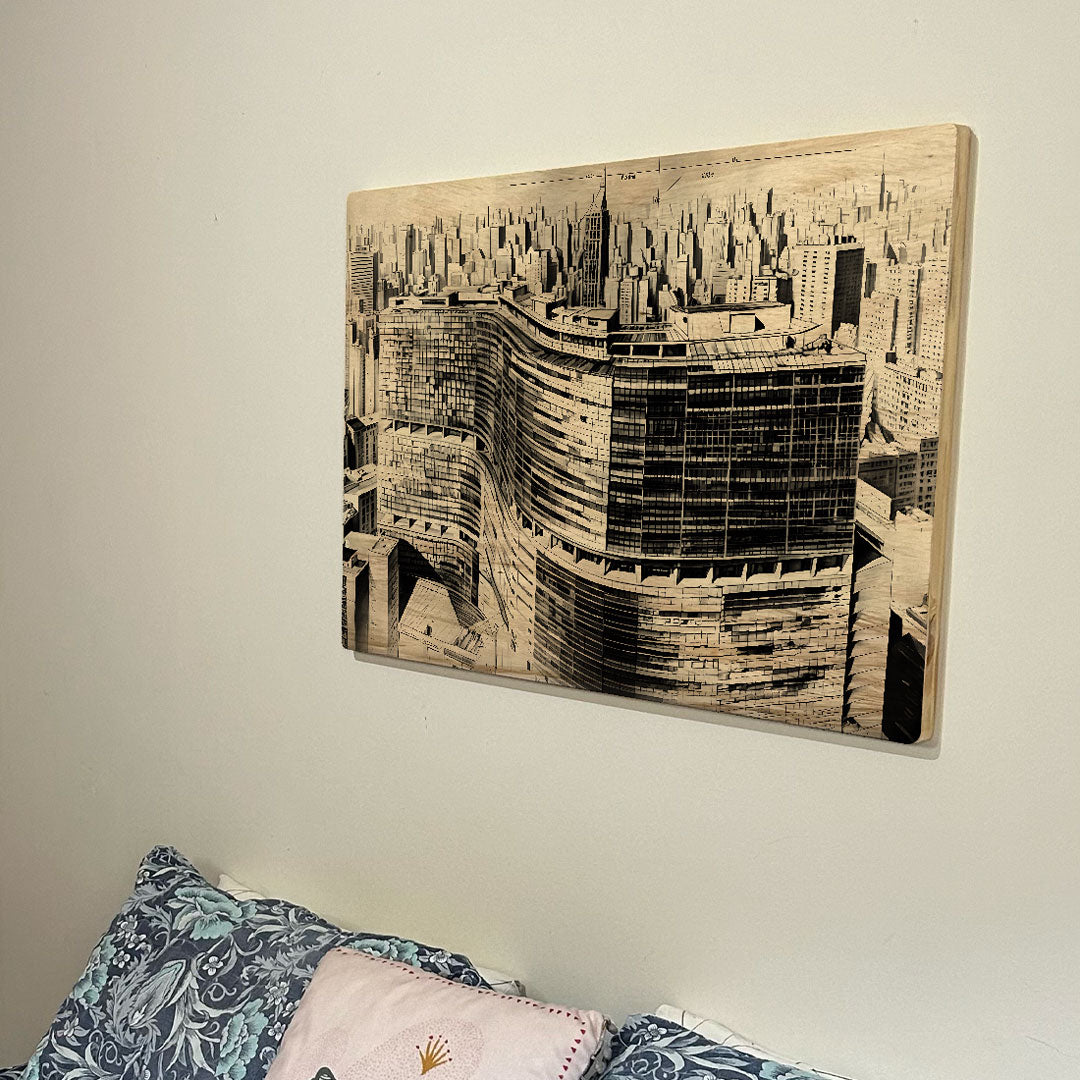 Quadro Decorativo - Edifício Copan 50 x 33 cm - Muralist Decor