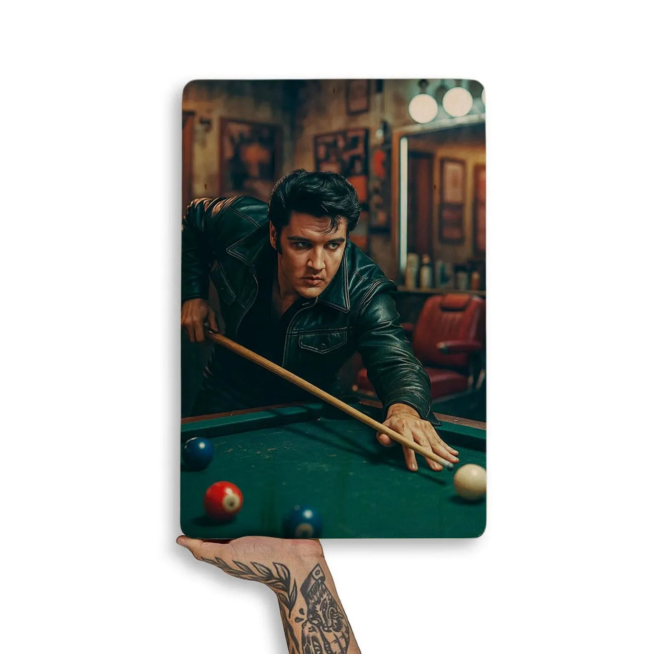 Quadro Decorativo Barbearia - Elvis Presley
