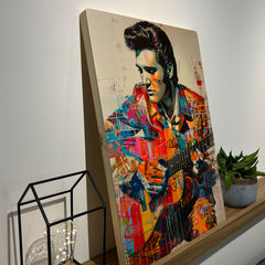 Quadro Decorativo - Colorfull Elvis Presley 50 x 33 cm - Muralist Decor