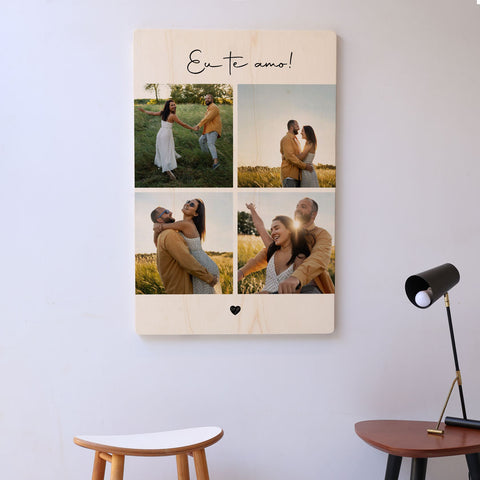 Quadro Decorativo Personalizado - Dia dos namorados - Eu Te Amo