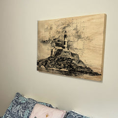 Quadro Decorativo - Farol da Barra Salvador 50 x 33 cm - Muralist Decor