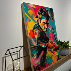 Quadro Decorativo - Colorfull Roger Federer