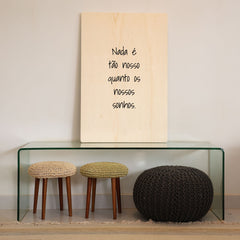 Quadro Decorativo  -  Nada é tão nosso quanto os nossos sonhos