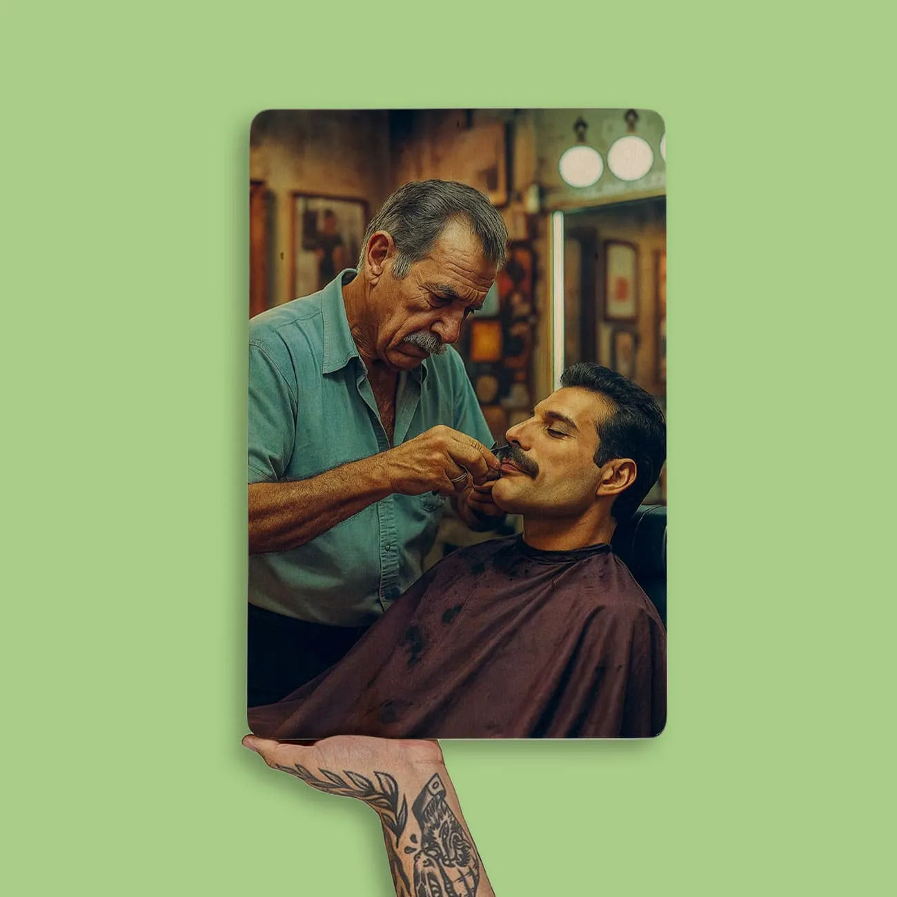 Quadro Decorativo Barbearia - Freddie Mercury