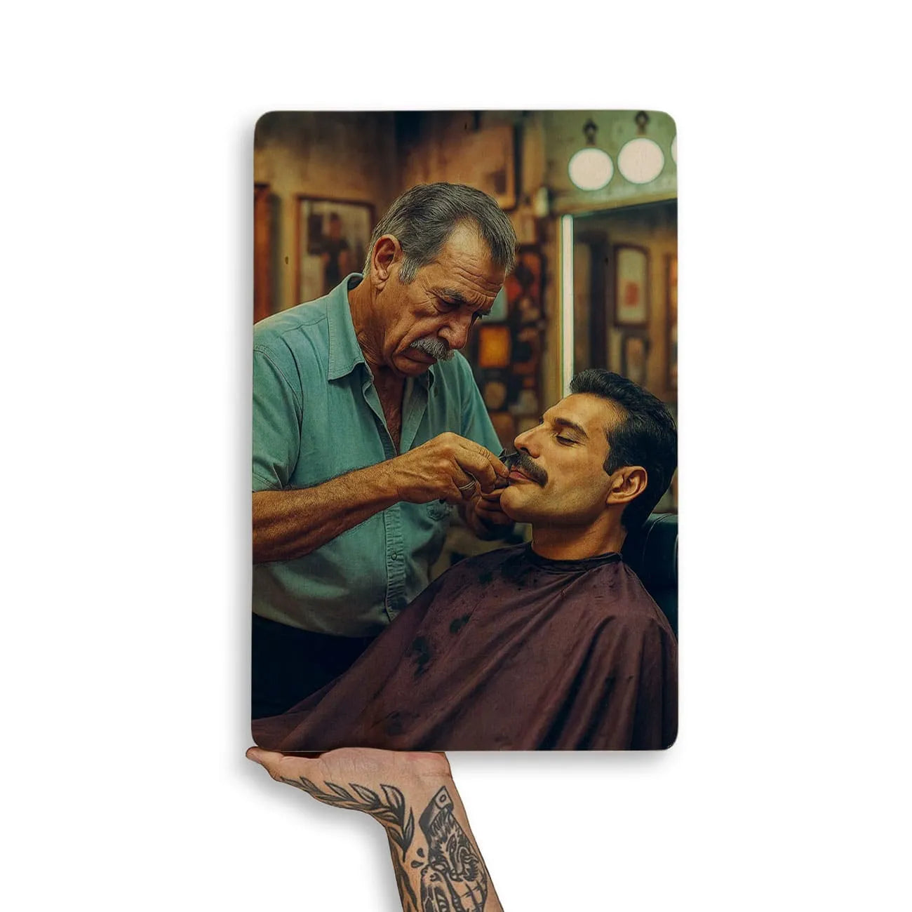 Quadro Decorativo Barbearia - Freddie Mercury