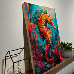 Quadro Fundo do Mar Cavalo Marinho + Ganhe 1 personalizado 50 x 33 cm - Muralist Decor