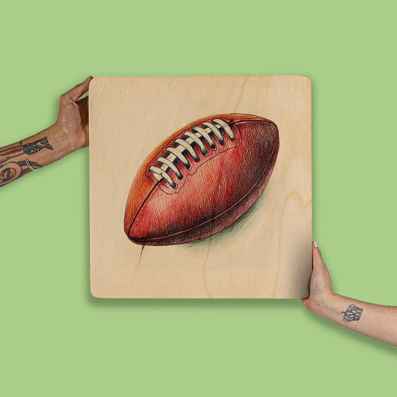 Quadro Decorativo  -  Bola de Futebol Americano
