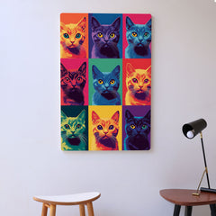 Quadro Decorativo  -   Gatinhos Color