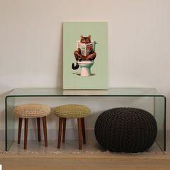 Quadro Decorativo  - Gato no vaso