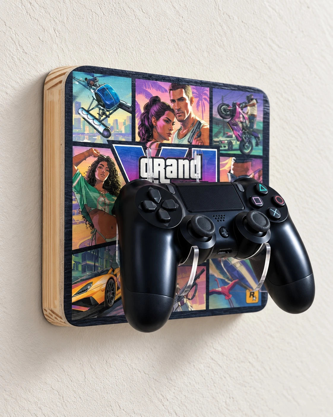 Quadro Porta Controle de Video Game - 20x20cm