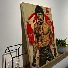 Quadro Decorativo - Bruce Lee Punk 50 x 33 cm - Muralist Decor