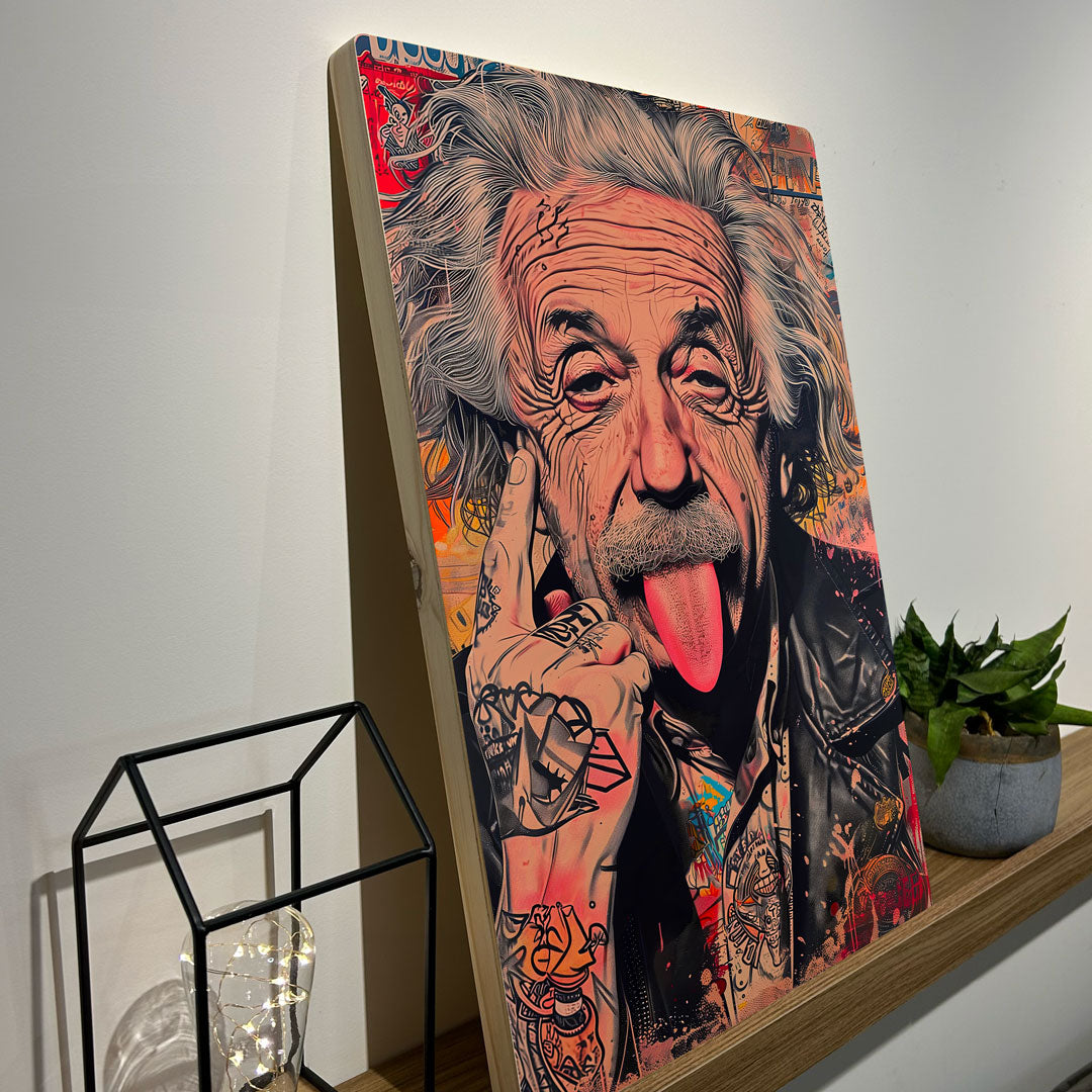 Quadro Decorativo - Albert Einstein Punk