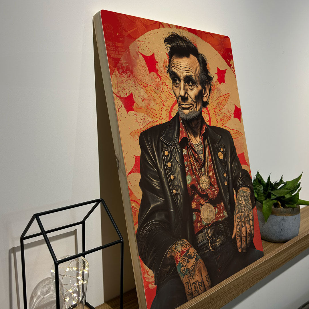 Quadro Decorativo - Abraham Lincoln Punk